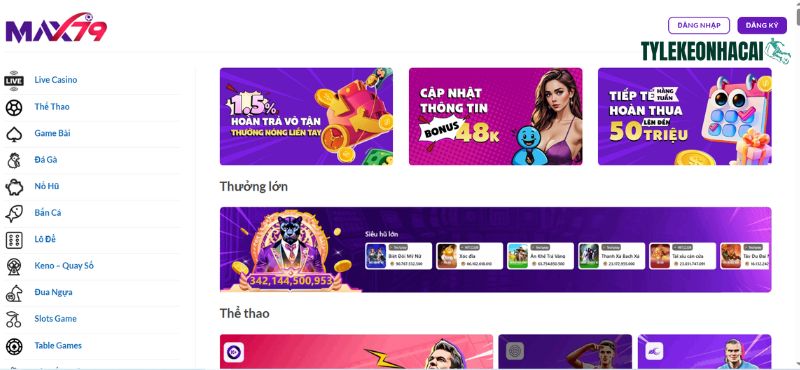 MAX79 hoạt động từ năm 2019 trên thị trường cá cược trực tuyến