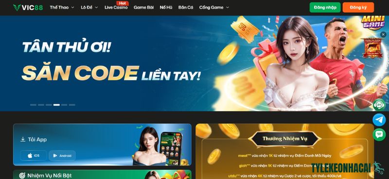 VIC88 là một trong những sân chơi trực tuyến uy tín và chất lượng hàng đầu trên thị trường VIC88 là một trong những sân chơi trực tuyến uy tín và chất lượng hàng đầu trên thị trường